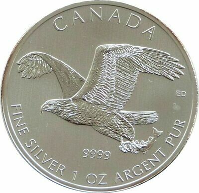 2014 Canada Birds of Prey Series Bald Eagle $5 Silver 1oz Coin