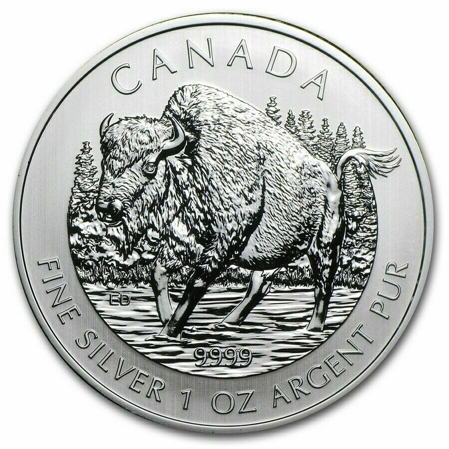2013 Canada Wildlife Series Pronghorn Antelope $5 Silver 1oz Coin