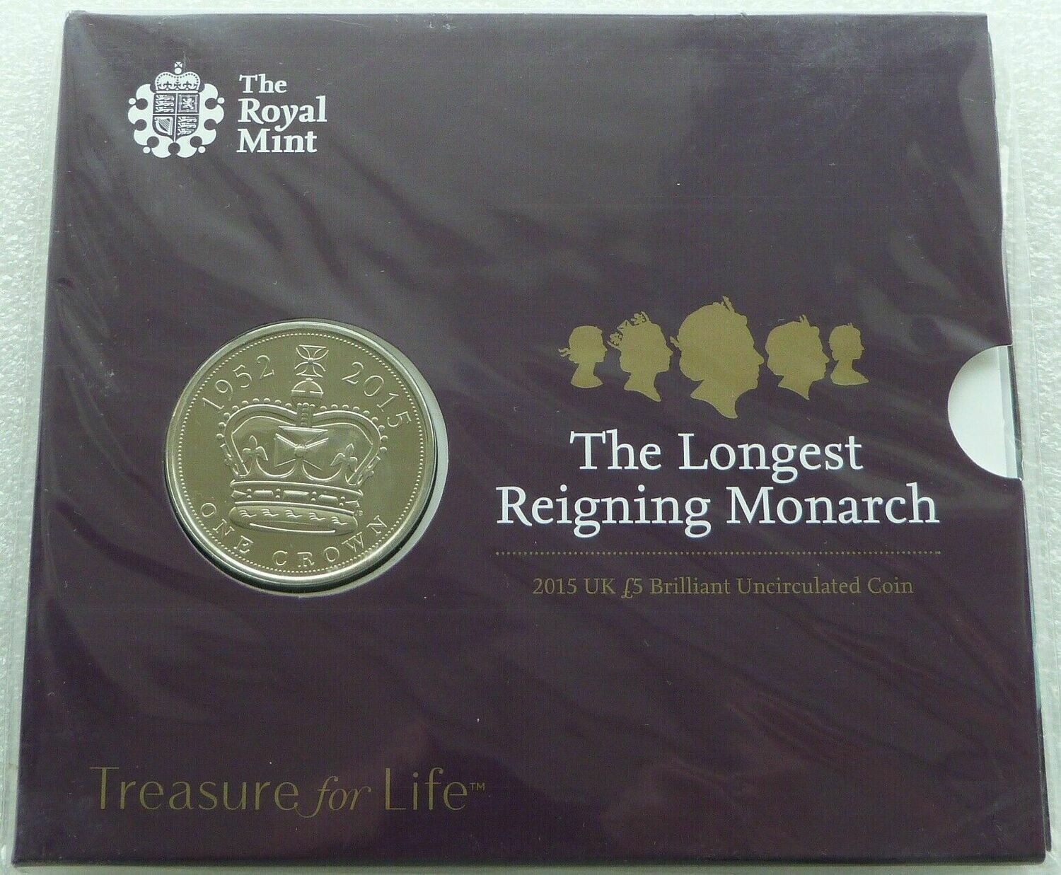 2015 Longest Reigning Monarch £5 Brilliant Uncirculated Coin Pack Sealed