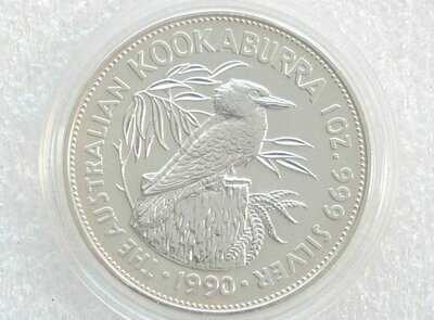 1990 Australia Kookaburra $5 Silver 1oz Coin