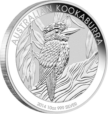 2014 Australia Kookaburra $10 Silver 10oz Coin