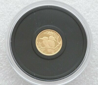 2009-P20 Australia Kookaburra 20th Anniversary $5 Gold Proof 1/20oz Coin Design 2