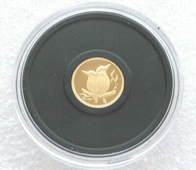 2009-P20 Australia Kookaburra 20th Anniversary $5 Gold Proof 1/20oz Coin Design 14