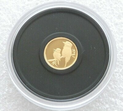 2009-P20 Australia Kookaburra 20th Anniversary $5 Gold Proof 1/20oz Coin Design 17