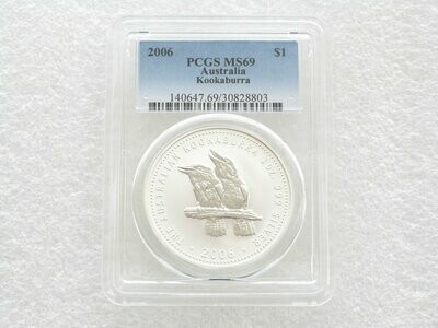 2006 Australia Kookaburra $1 Silver 1oz Coin PCGS MS69