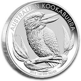 2012 Australia Kookaburra $1 Silver 1oz Coin