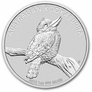 2010 Australia Kookaburra $1 Silver 1oz Coin