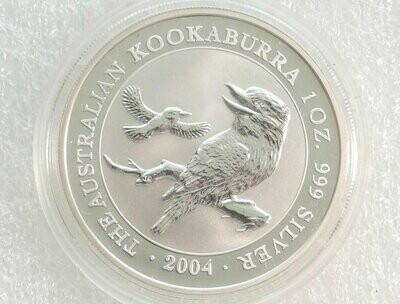 2004 Australia Kookaburra $1 Silver 1oz Coin