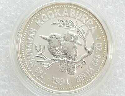 1994 Australia Kookaburra $1 Silver 1oz Coin