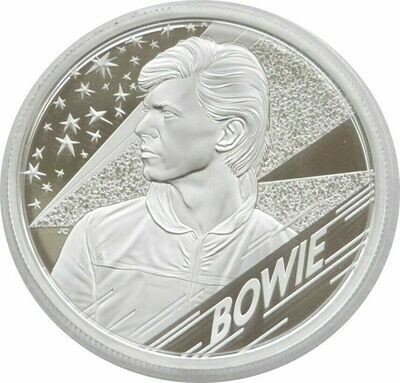 2020 Music Legends David Bowie £5 Silver Proof 2oz Coin Box Coa