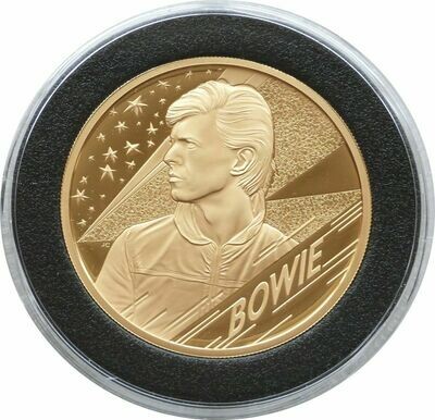 2020 Music Legends David Bowie £500 Gold Proof 5oz Coin Box Coa