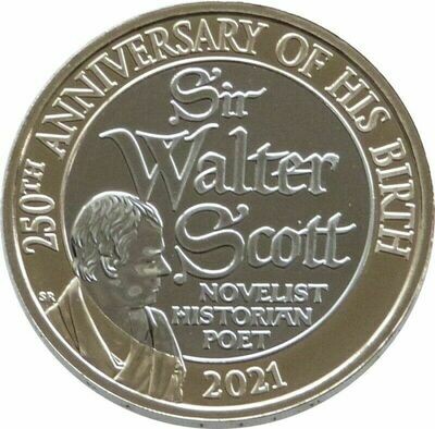 2021 Sir Walter Scott £2 Brilliant Uncirculated Coin