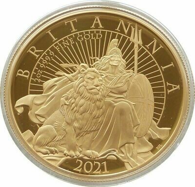 2021 Britannia £200 Gold Proof 2oz Coin Box Coa - Mintage 50
