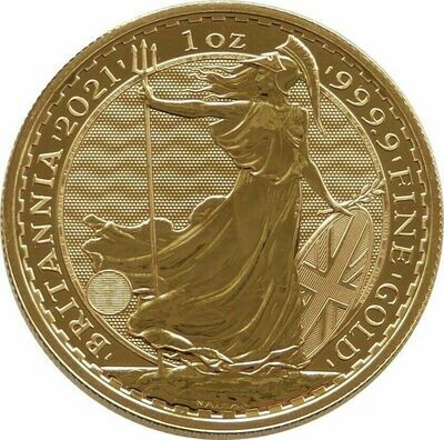2021 Britannia £100 Gold 1oz Coin - Waves