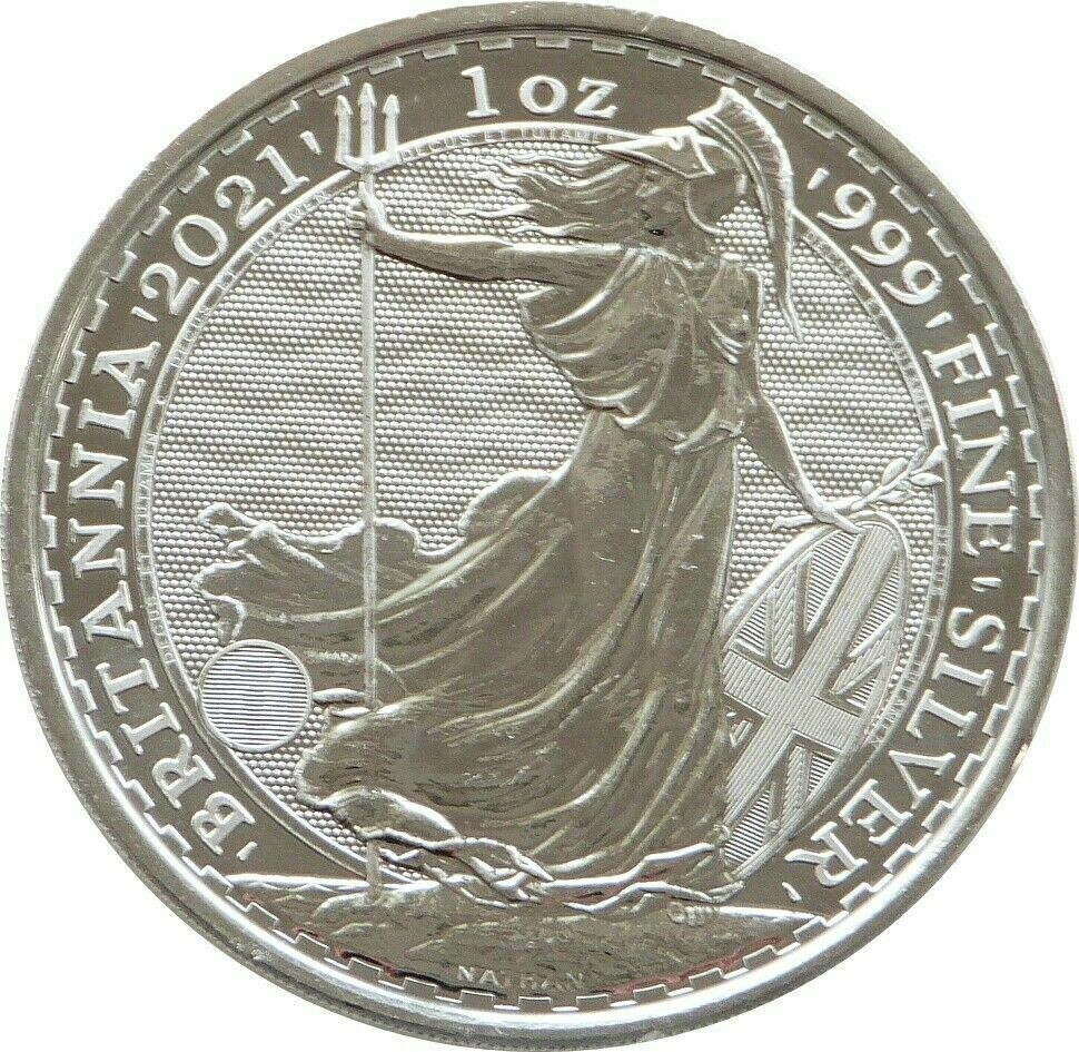 2021 Britannia £2 Silver Bullion 1oz Coin - Waves