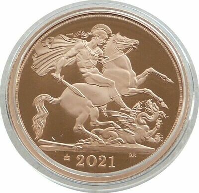 2021 Queens 95th Birthday Privy Half Sovereign Gold Proof Coin Box Coa
