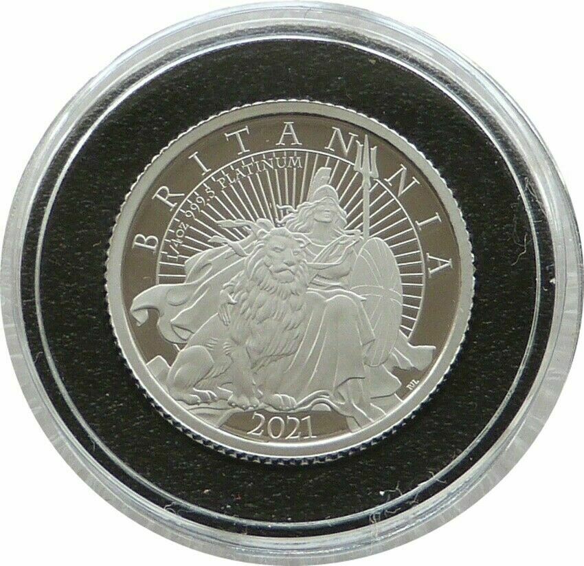 2021 Britannia £25 Platinum Proof 1/4oz Coin Box Coa - Mintage 149