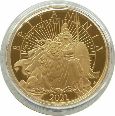 2021 Britannia £25 Gold Proof 1/4oz Coin Box Coa