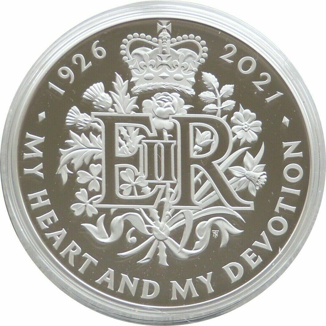 2021 Queens 95th Birthday Piedfort £5 Silver Proof Coin Box Coa