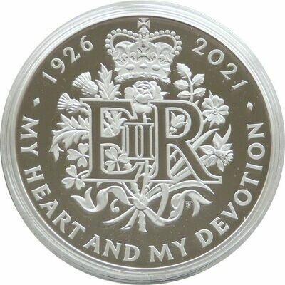 2021 Queens 95th Birthday £5 Silver Proof Coin Box Coa