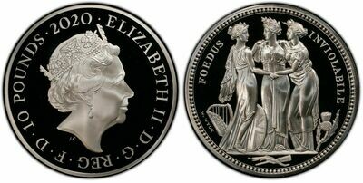 2020 Great Engravers Three Graces £10 Silver Proof 5oz Coin PCGS PR70 DCAM First Strike