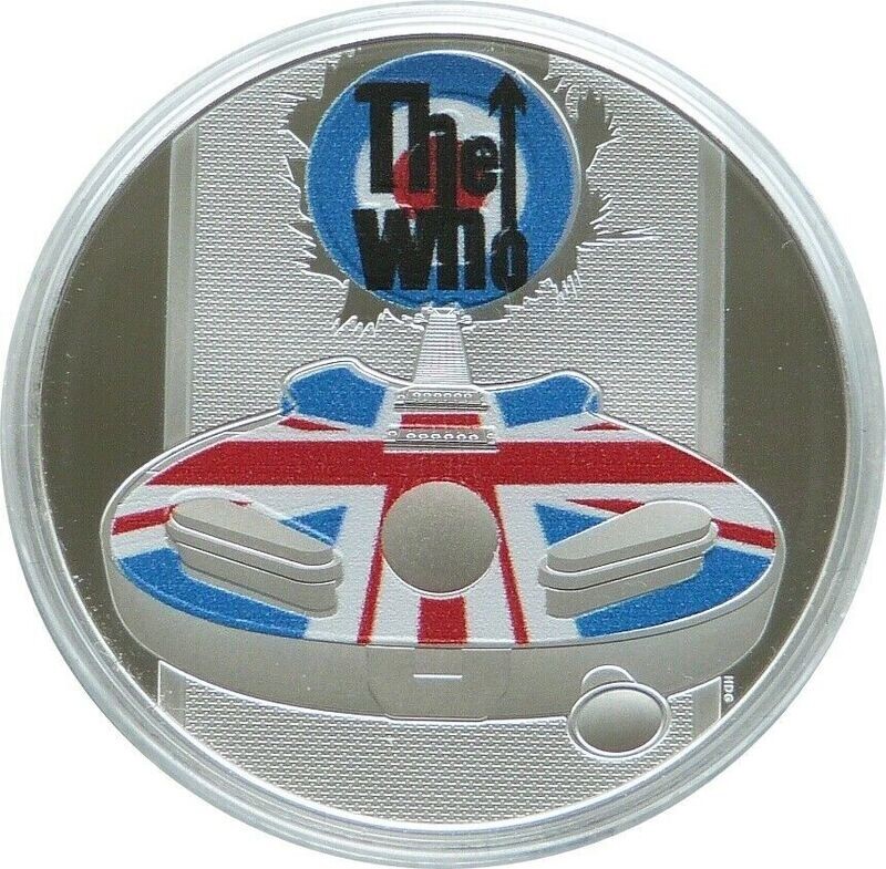 2021 Music Legends The Who £2 Silver Proof 1oz Coin Box Coa