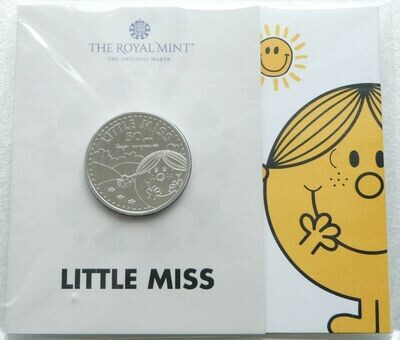 2021 Mr Men Little Miss Sunshine £5 Brilliant Uncirculated Coin Pack Sealed