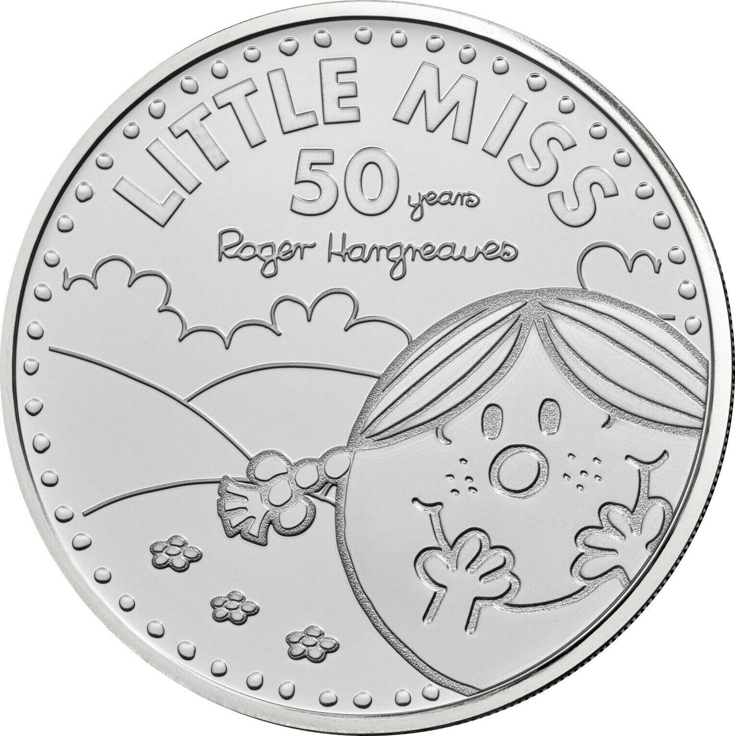 2021 Mr Men Little Miss Sunshine £5 Brilliant Uncirculated Coin