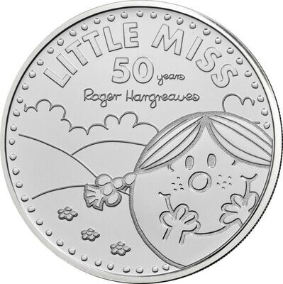 2021 Mr Men Little Miss Sunshine £5 Brilliant Uncirculated Coin