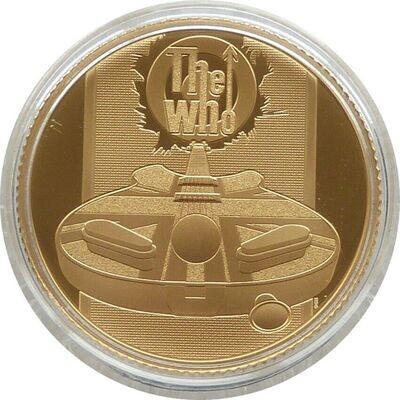 2021 Music Legends The Who £25 Gold Proof 1/4oz Coin Box Coa