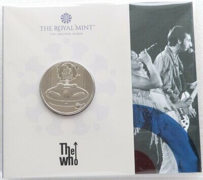 2021 Music Legends The Who £5 Brilliant Uncirculated Coin Pack Sealed