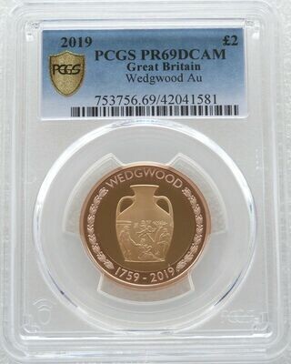 2019 Formation of Wedgwood £2 Gold Proof Coin PCGS PR69 DCAM