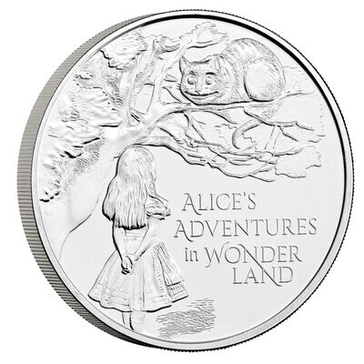 2021 Alice in Wonderland £5 Brilliant Uncirculated Coin