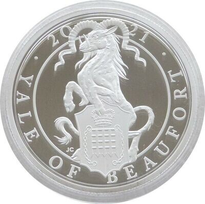 2021 Queens Beasts Yale of Beaufort £5 Silver Proof 2oz Coin