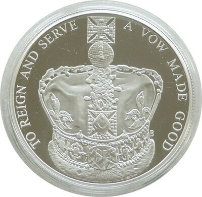 2013 Queens Coronation Piedfort £5 Silver Proof Coin Box Coa