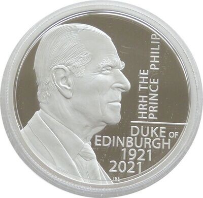 2021 Prince Philip Memorial Piedfort £5 Silver Proof Coin Box Coa