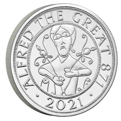 2021 Alfred the Great £5 Brilliant Uncirculated Coin
