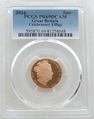 2016 Queens 90th Birthday Full Sovereign Gold Proof Coin PCGS PR69 DCAM - James Butler
