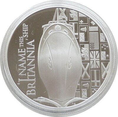 2012 Cayman Islands Diamond Jubilee Yacht Britannia $5 Silver Proof Coin