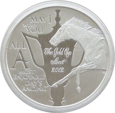 2012 Cook Islands Diamond Jubilee Royal Ascot Gold Cup $1 Silver Proof 1oz Coin