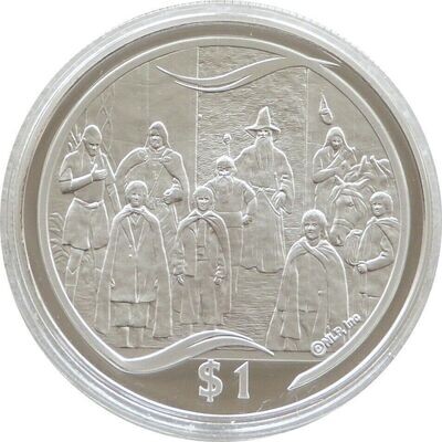 2003 New Zealand Lord of the Rings Council of Elrond $1 Silver Proof Coin
