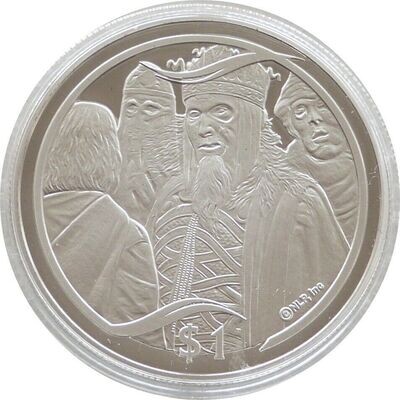 2003 New Zealand Lord of the Rings King of the Dead $1 Silver Proof Coin