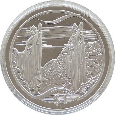 2003 New Zealand Lord of the Rings The Great River $1 Silver Proof Coin