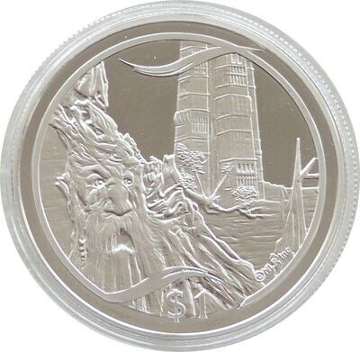 2003 New Zealand Lord of the Rings Treebeard $1 Silver Proof Coin