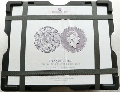 2021 Queens Beasts Completer £5 Silver 2oz Coin - Monster Box 200 Coins