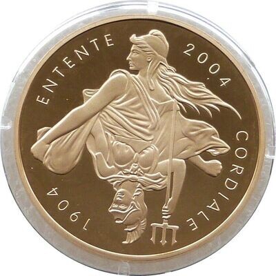 2004 France Entente Cordiale 20 Euro Gold Proof 1/2oz Coin