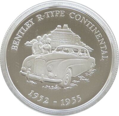 2009 Alderney Classic British Motor Cars Bentley R-Type Continental £5 Silver Proof Coin