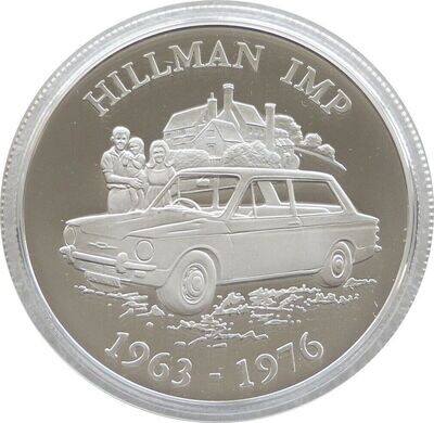 2009 Alderney Classic British Motor Cars Hillman IMP £5 Silver Proof Coin