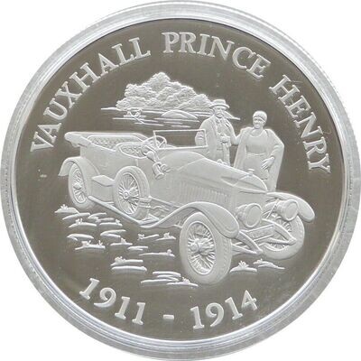 2009 Alderney Classic British Motor Cars Vauxhall Prince Henry £5 Silver Proof Coin