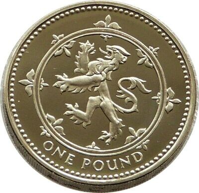 1999 Scottish Rampant Lion £1 Proof Coin